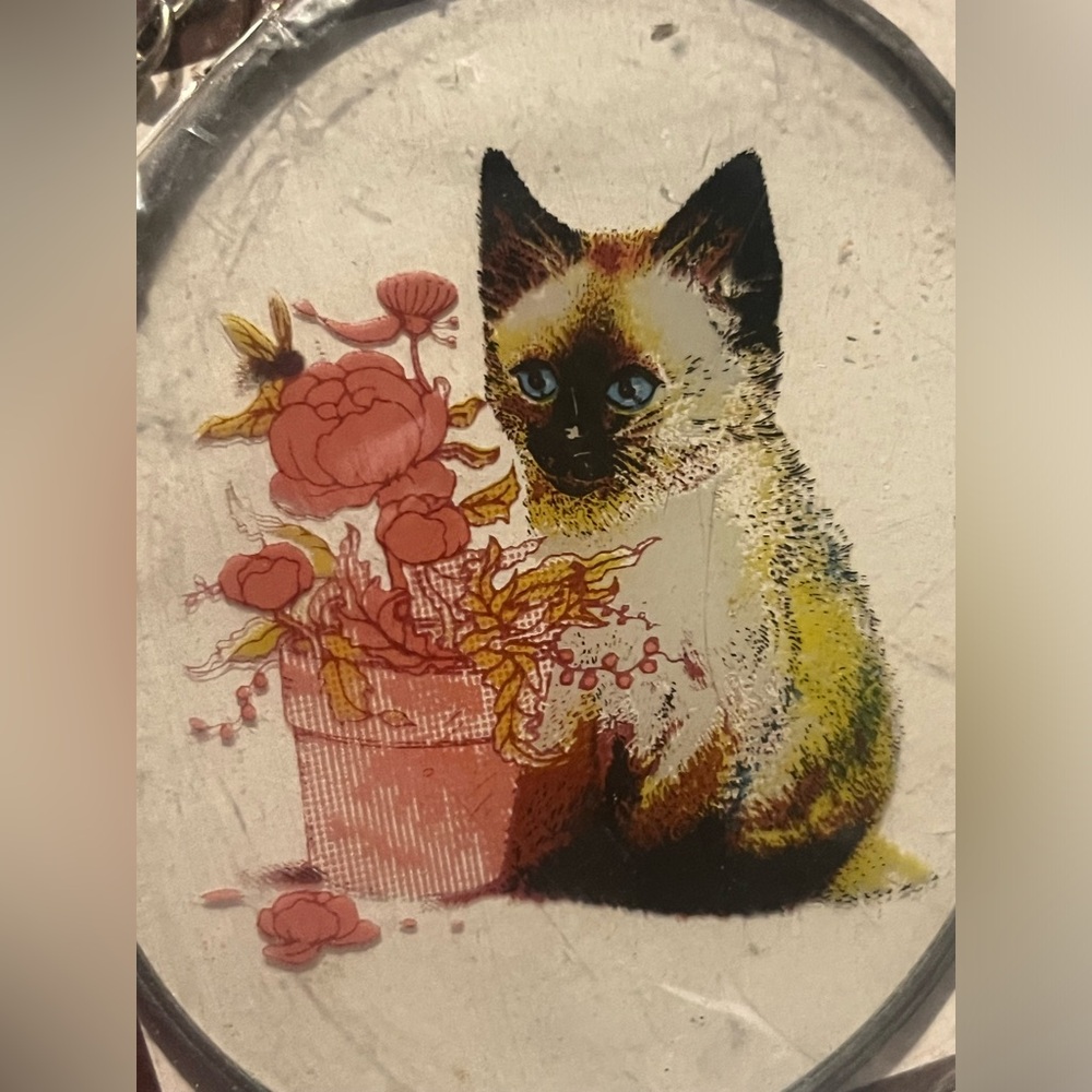 Vintage Suncatcher Kitty Kitten Cat
Window Decoration Ornament.